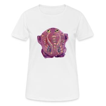 Purple Kröte - Frauen T-Shirt atmungsaktiv - Weiß - Vorne - AI Model Female 172 dark (172cm)