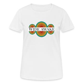 Complètement éveillé - T-shirt respirant Femme - blanc - Devant - AI Model Female 172 dark (172cm)