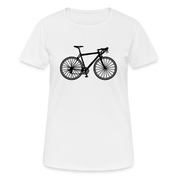 Bicyclette - T-shirt respirant Femme - blanc - Devant - AI Model Female 172 dark (172cm)