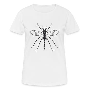 Moustique - T-shirt respirant Femme - blanc - Devant - AI Model Female 172 dark (172cm)