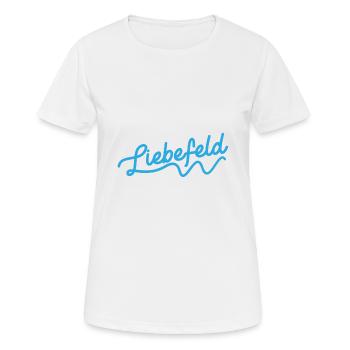Bielefeld - Frauen T-Shirt atmungsaktiv - Weiß - Vorne - AI Model Female 172 dark (172cm)