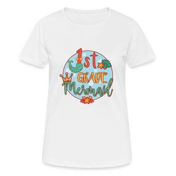 1st Grade Meerjungfrau - Frauen T-Shirt atmungsaktiv - Weiß - Vorne - AI Model Female 172 dark (172cm)