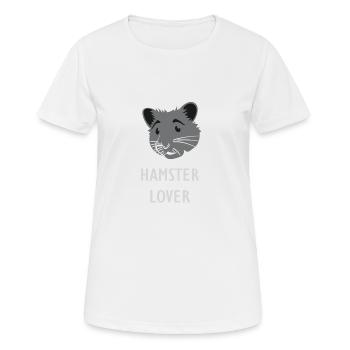 Hamster - hamster doré - amoureux de hamster - - T-shirt respirant Femme - blanc - Devant - AI Model Female 172 dark (172cm)