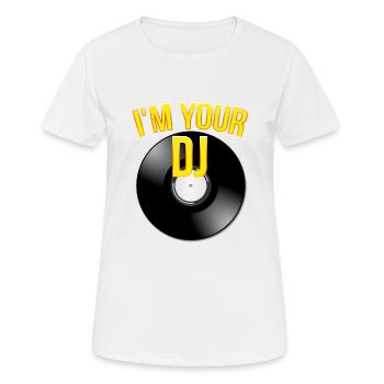 Je suis ton dj - T-shirt respirant Femme - blanc - Devant - AI Model Female 172 dark (172cm)