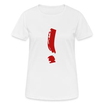 Point d’exclamation 6 - T-shirt respirant Femme - blanc - Devant - AI Model Female 172 dark (172cm)
