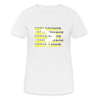 Danse breakdance - T-shirt respirant Femme - blanc - Devant - AI Model Female 172 dark (172cm)
