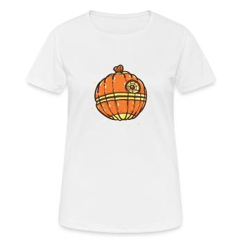 guerres de citrouille drôle de guerre drôle Etoiles Halloween - T-shirt respirant Femme - blanc - Devant - AI Model Female 172 dark (172cm)