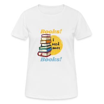 Leseratte Bibliothek Bibliothekar Bücherwurm Buch - Frauen T-Shirt atmungsaktiv - Weiß - Vorne - AI Model Female 172 dark (172cm)