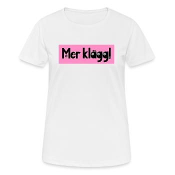 Mehr Ton! - Frauen T-Shirt atmungsaktiv - Weiß - Vorne - AI Model Female 172 dark (172cm)