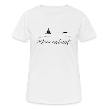 Meereslust Urlaub Wanderweh Ferien Meer Strand - Women's Breathable T-Shirt - white - Front - AI Model Female 172 dark (172cm)