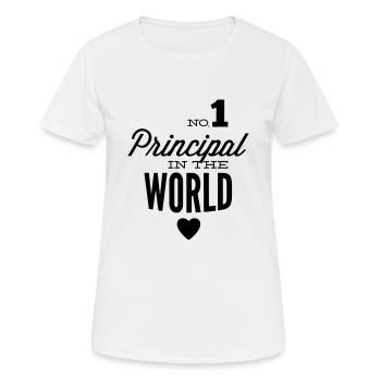 Bester Schulleiter der Welt - Frauen T-Shirt atmungsaktiv - Weiß - Vorne - AI Model Female 172 dark (172cm)