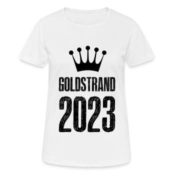 Sables d’Or 2023 Couronne - T-shirt respirant Femme - blanc - Devant - AI Model Female 172 dark (172cm)