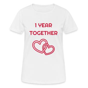 1 - Birthday Wedding - Marriage - Love - Wife - Frauen T-Shirt atmungsaktiv - Weiß - Vorne - AI Model Female 172 dark (172cm)