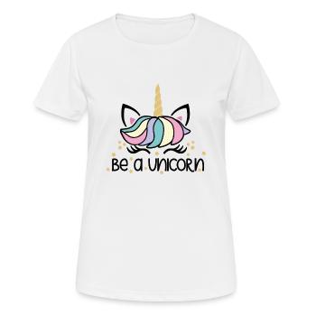 Licorne - T-shirt respirant Femme - blanc - Devant - AI Model Female 172 dark (172cm)
