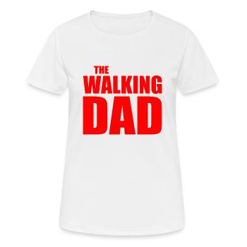 The walking dad - T-shirt respirant Femme - blanc - Devant - AI Model Female 172 dark (172cm)