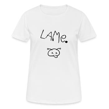 lame lahm nerd geek gamer bande dessinée - T-shirt respirant Femme - blanc - Devant - AI Model Female 172 dark (172cm)