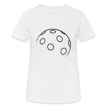 Sports Silhouettes Collection Floorball dark - Women's Breathable T-Shirt - white - Front - AI Model Female 172 dark (172cm)