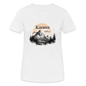 Carinthie avec montagnes et paysages, Montagnes de Carinthie - T-shirt respirant Femme - blanc - Devant - AI Model Female 172 dark (172cm)