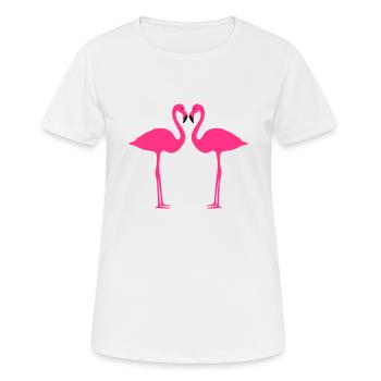 Flamingo, flamingos (super cheap!) - T-shirt respirant Femme - blanc - Devant - AI Model Female 172 dark (172cm)