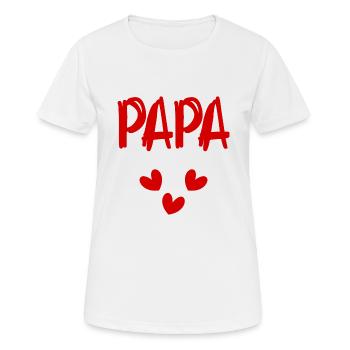 HAPPY DADDY'S DAY. DAD. FATHER'S DAY. HAPPY BIRTHDAY - Women's Breathable T-Shirt - white - Front - AI Model Female 172 dark (172cm)