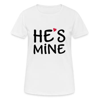 J'aime toi mon copain je t'aime ami amour mari - T-shirt respirant Femme - blanc - Devant - AI Model Female 172 dark (172cm)
