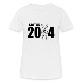 Abitur 2024 - Frauen T-Shirt atmungsaktiv - Weiß - Vorne - AI Model Female 172 dark (172cm)