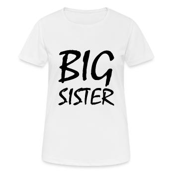 Big sister - T-shirt respirant Femme - blanc - Devant - AI Model Female 172 dark (172cm)