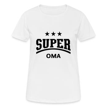 Super Oma - T-shirt respirant Femme - blanc - Devant - AI Model Female 172 dark (172cm)
