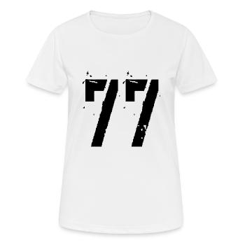 Nombre 77 - T-shirt respirant Femme - blanc - Devant - AI Model Female 172 dark (172cm)