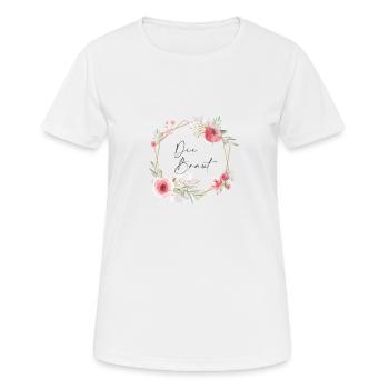 La mariée - T-shirt respirant Femme - blanc - Devant - AI Model Female 172 dark (172cm)