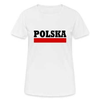Polska - T-shirt respirant Femme - blanc - Devant - AI Model Female 172 dark (172cm)