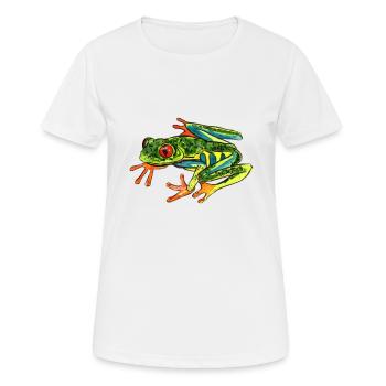 frog - Women's Breathable T-Shirt - white - Front - AI Model Female 172 dark (172cm)