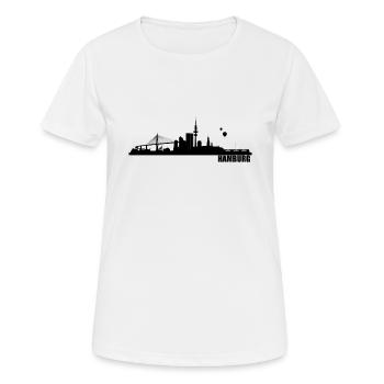 Hamburg - Women's Breathable T-Shirt - white - Front - AI Model Female 172 dark (172cm)