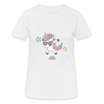 Unicorn baby dances - Women's Breathable T-Shirt - white - Front - AI Model Female 172 dark (172cm)