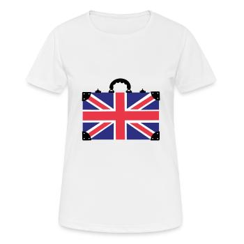 Londres Angleterre UK - T-shirt respirant Femme - blanc - Devant - AI Model Female 172 dark (172cm)