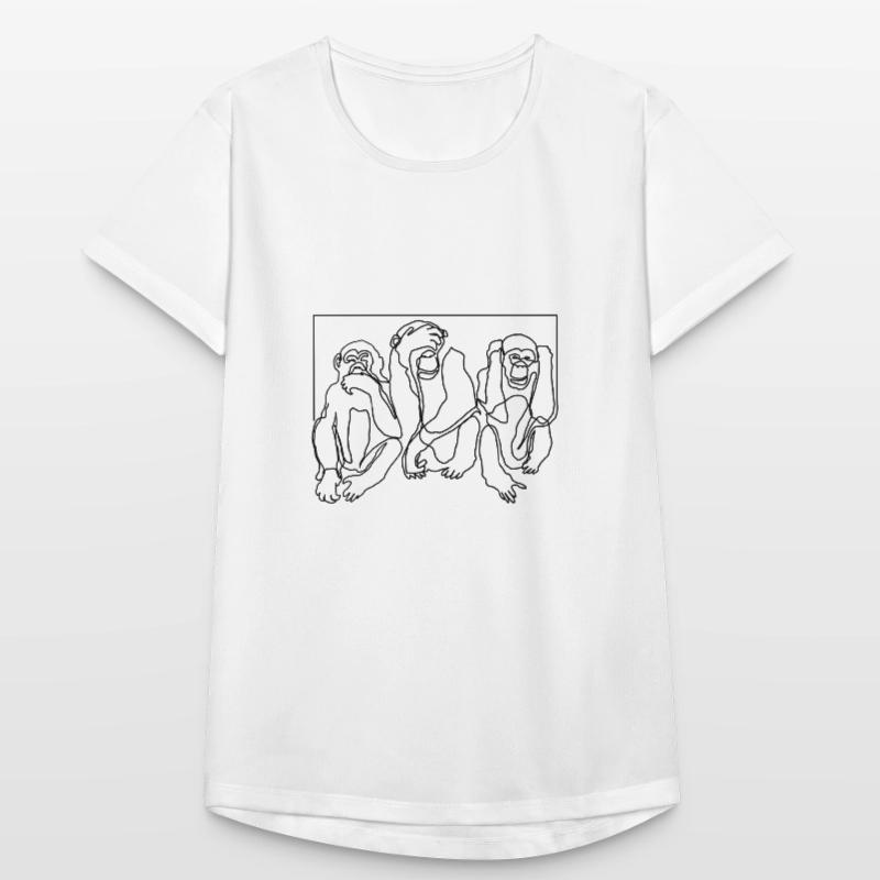 Monkey Monkey Three Monkeys Premium Design Gift Women's Breathable T-Shirt