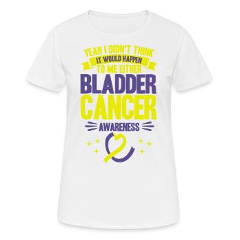 Combattant le cancer de la vessie Conscience du cancer de la vessie - T-shirt respirant Femme - blanc - Devant - AI Model Female 172 dark (172cm)