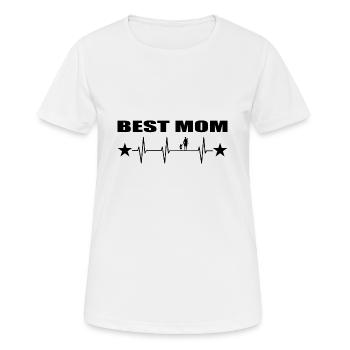 Mama - Frauen T-Shirt atmungsaktiv - Weiß - Vorne - AI Model Female 172 dark (172cm)