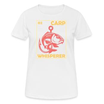 Carp Whisperer- Carp Whisperer - Women's Breathable T-Shirt - white - Front - AI Model Female 172 dark (172cm)