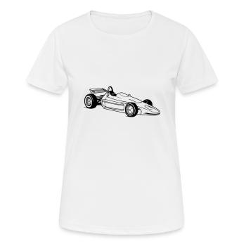 Race car - Women's Breathable T-Shirt - white - Front - AI Model Female 172 dark (172cm)