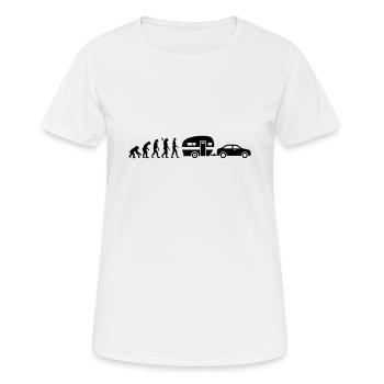 Caravane - T-shirt respirant Femme - blanc - Devant - AI Model Female 172 dark (172cm)