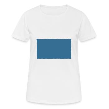 Cherry - rectangle blue - Women's Breathable T-Shirt - white - Front - AI Model Female 172 dark (172cm)