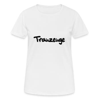 trauzeuge - Frauen T-Shirt atmungsaktiv - Weiß - Vorne - AI Model Female 172 dark (172cm)