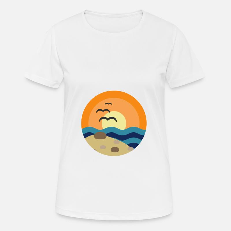 Beach - Women's Breathable T-Shirt - white