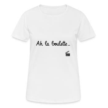 Ah la boulette - Le Dîner de cons - Réplique Culte - T-shirt respirant Femme - blanc - Devant - AI Model Female 172 dark (172cm)