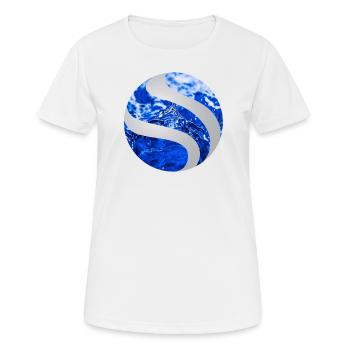 Ball Water - Women's Breathable T-Shirt - white - Front - AI Model Female 172 dark (172cm)