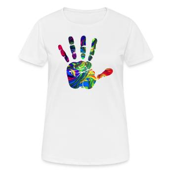 Main - T-shirt respirant Femme - blanc - Devant - AI Model Female 172 dark (172cm)