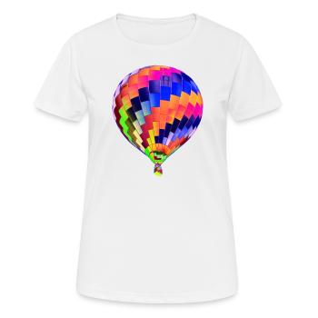 Heißluftballon - Frauen T-Shirt atmungsaktiv - Weiß - Vorne - AI Model Female 172 dark (172cm)