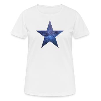 Starry Sky Blue - Women's Breathable T-Shirt - white - Front - AI Model Female 172 dark (172cm)