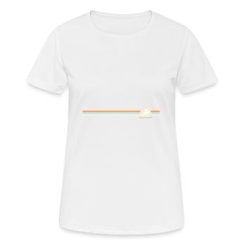 Schwimmen - Frauen T-Shirt atmungsaktiv - Weiß - Vorne - AI Model Female 172 dark (172cm)